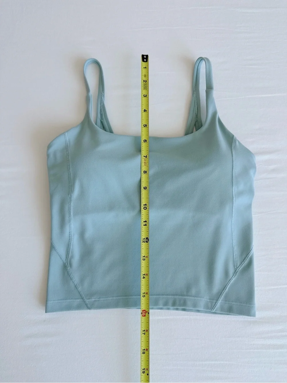 lululemon Strappy Nulu Shelf Tank Silver Blue SVBL Size 2